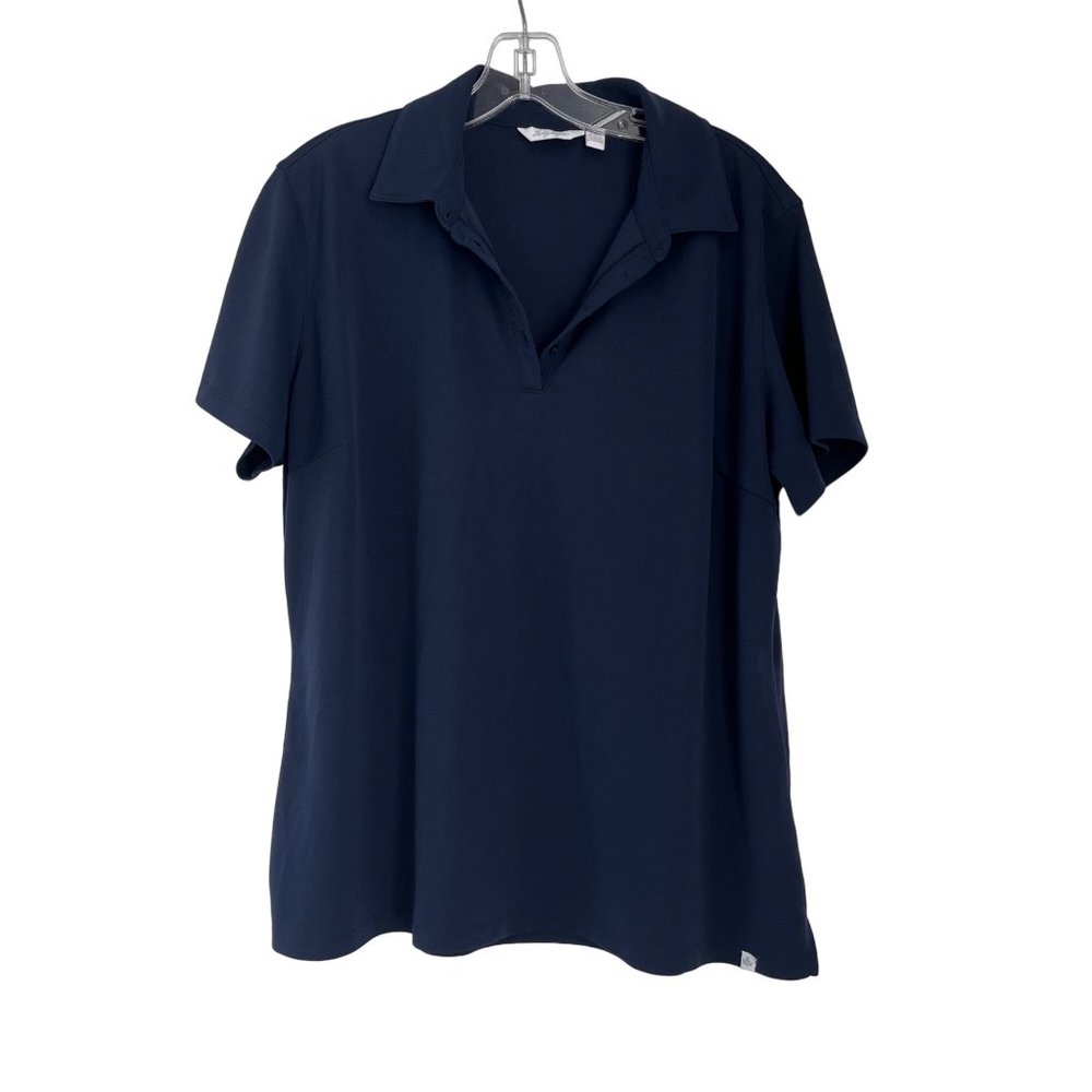 Lady Hagen Navy Blue Short Sleeve Collared Golf Polo Shirt XX-Large XXL Women's